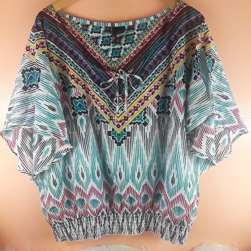3x Bohemian Style Blouse Kimono
